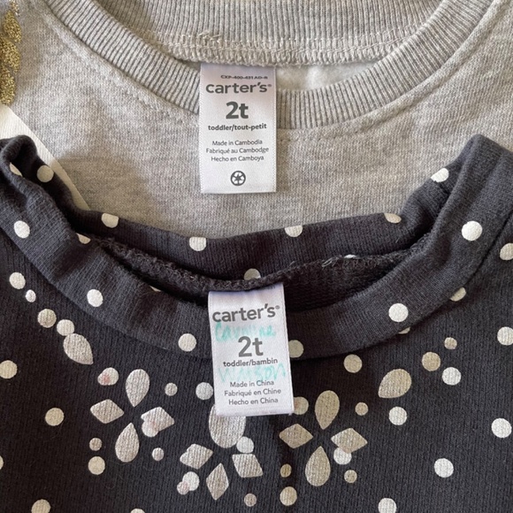 Carter’s 2T Girls Sweatshirts (set of 2 shirts) - Picture 6 of 13